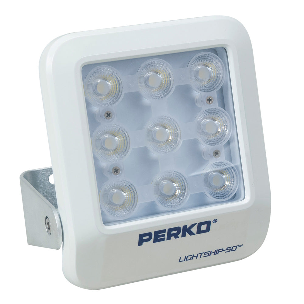 Perko Lightship 50 LED High Performance Spotlight - 12/24V - White - Part Number 1643050S0W