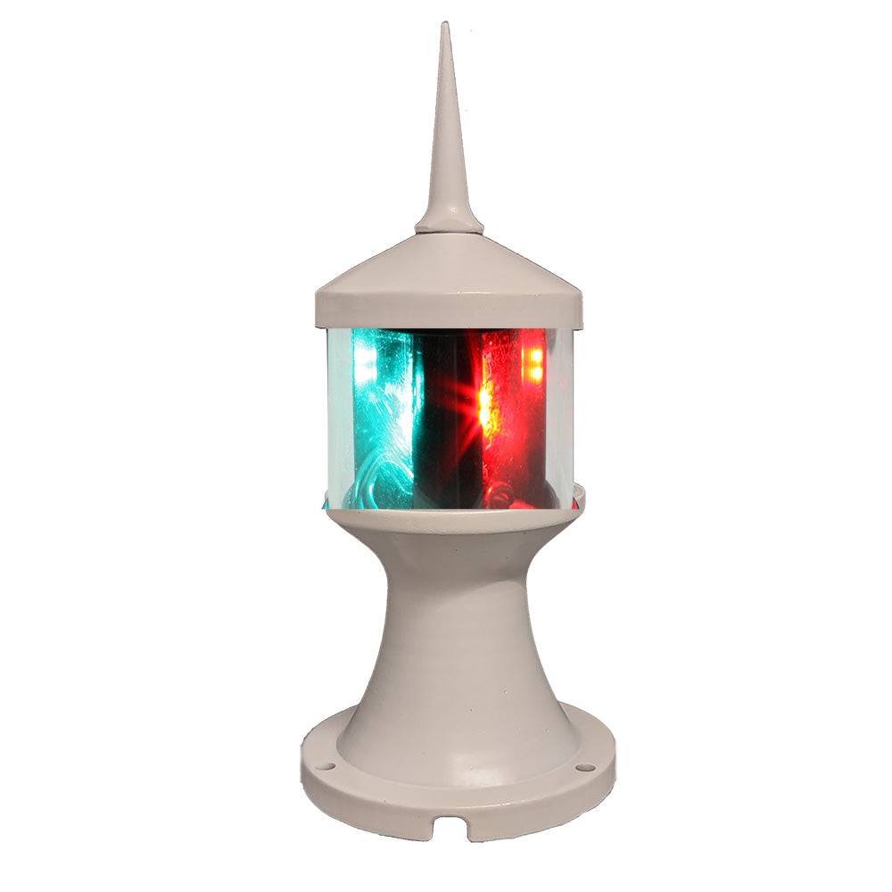 Lunasea Lighting LLB-73BK-01-WB Tri-Color/Anchor Zero Emission Light Fixture - 12V - White