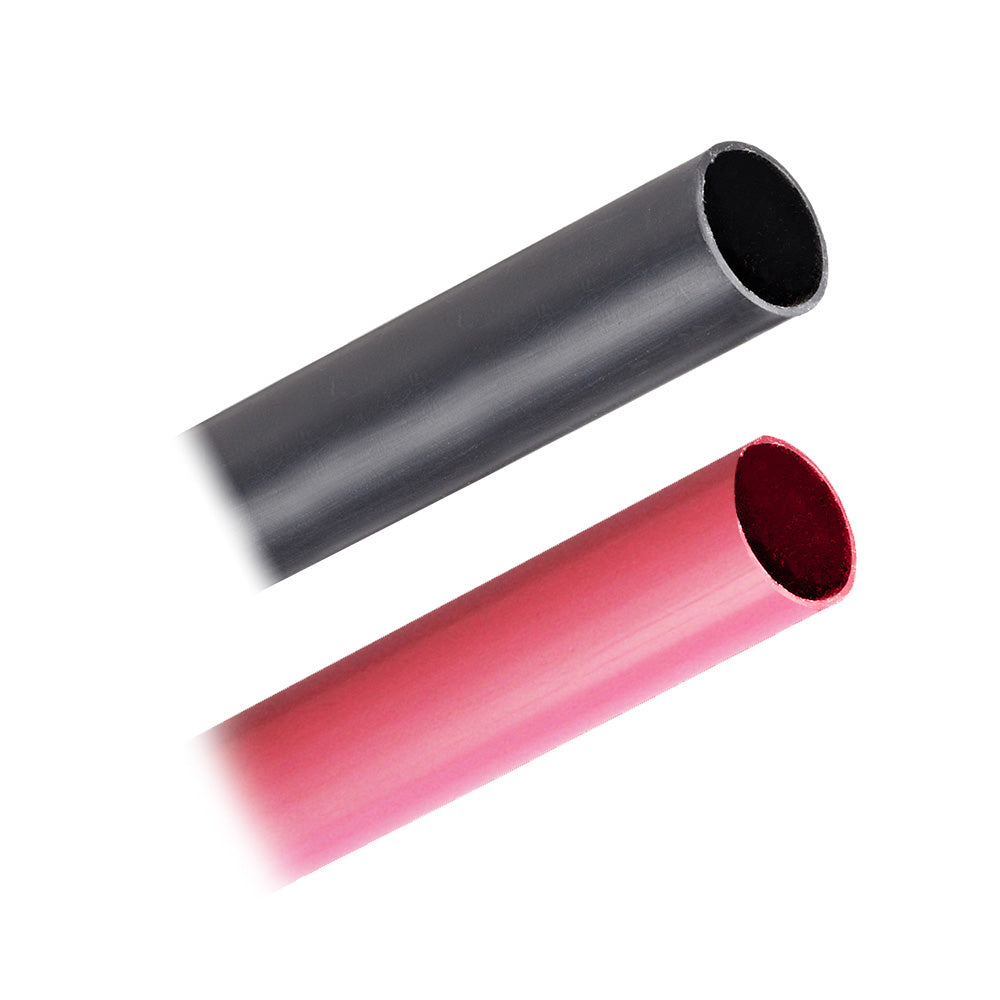 Pacer Group BHW3/4-3BKRD Heavy Wall Heat Shrink Tubing - 3/4" x 3" - Black/Red (2-Piece Pack)