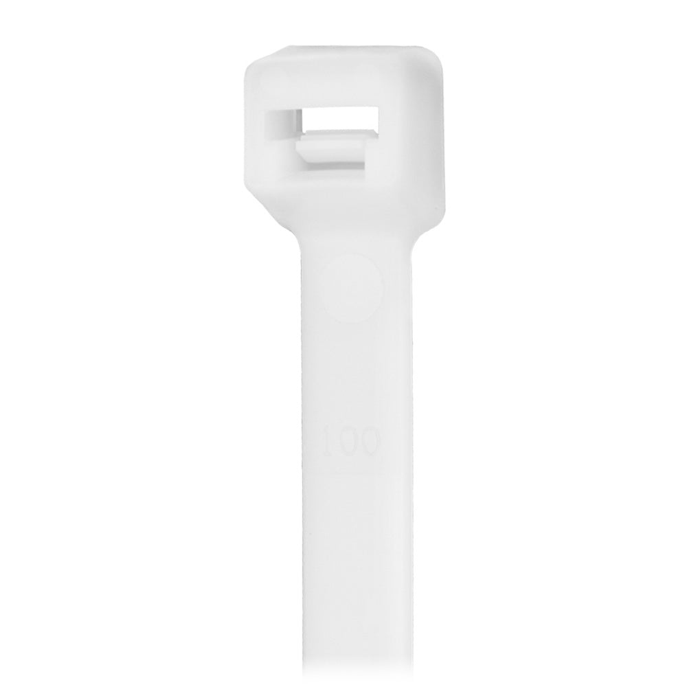 Pacer Group CT2S-100 8" Cable Tie - Natural Color - 50lb Tensile Strength - 100 Piece Bag