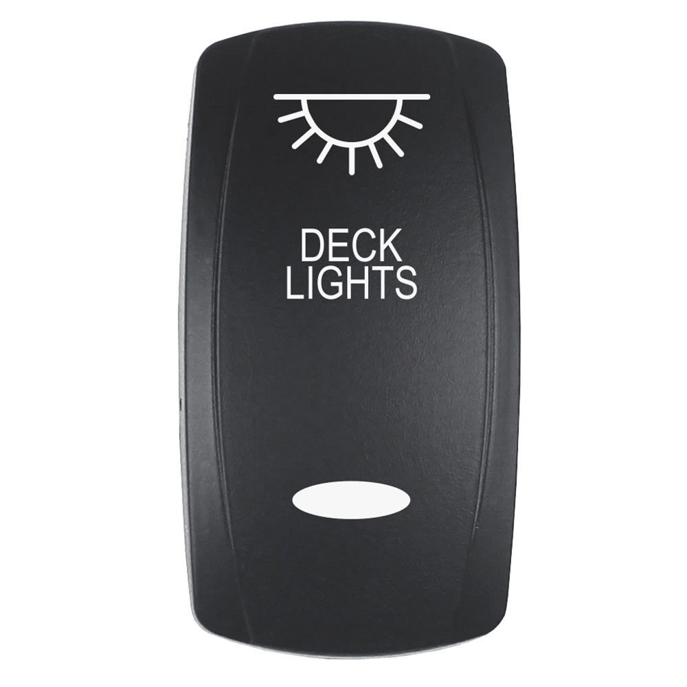 Pacer Group EV2LE-DECK Actuator for V Series Contura Switches - Black Laser Etched Deck Lights