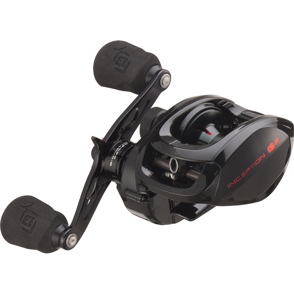 13 Fishing Inception G2 Baitcast Reel - 6.6:1 Gear Ratio - Right-Handed - ING2-6.6-RH