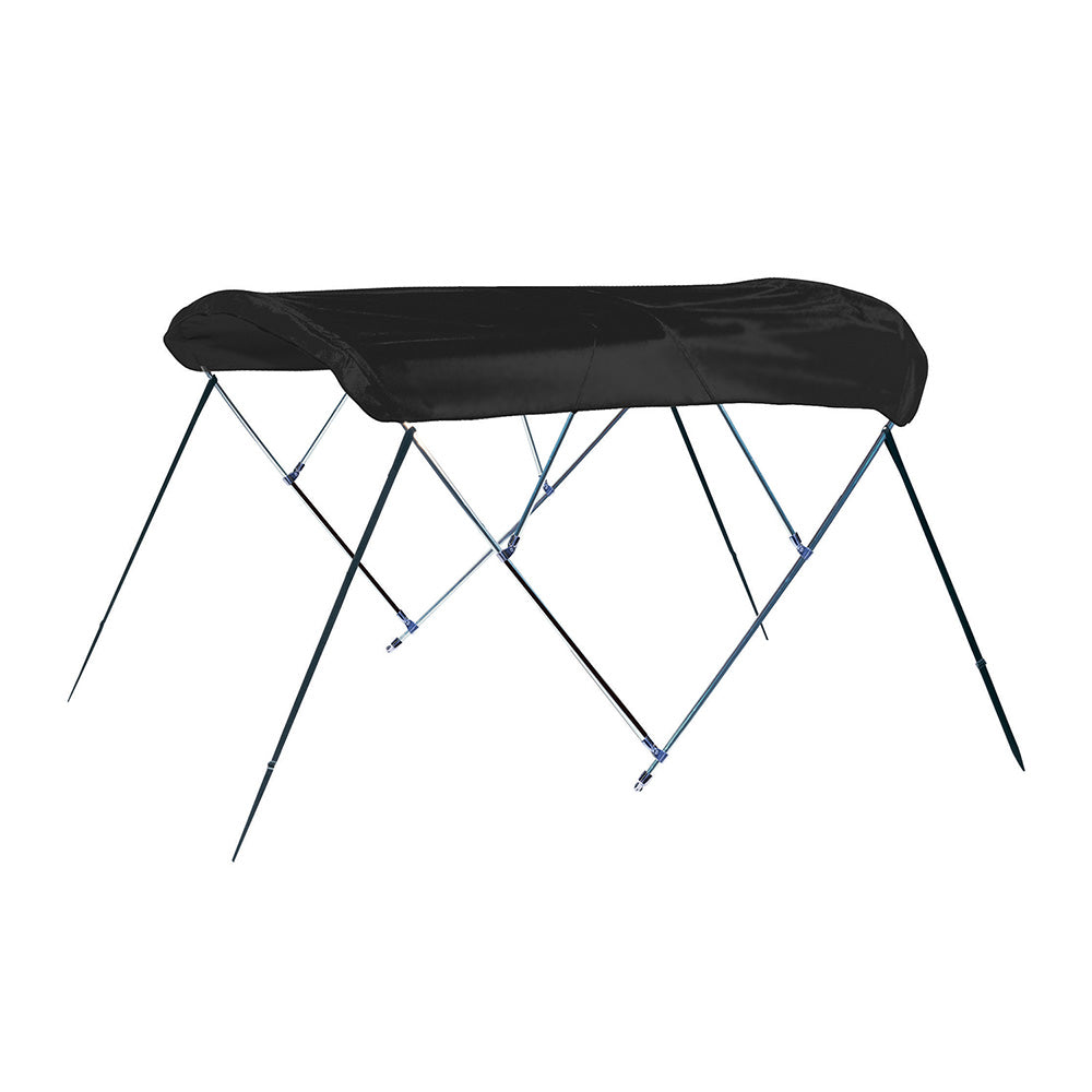 Carver by Covercraft A8SQ4893UB-02 4 Bow 8' Pontoon Bimini Top with Boot - Black Acrylic