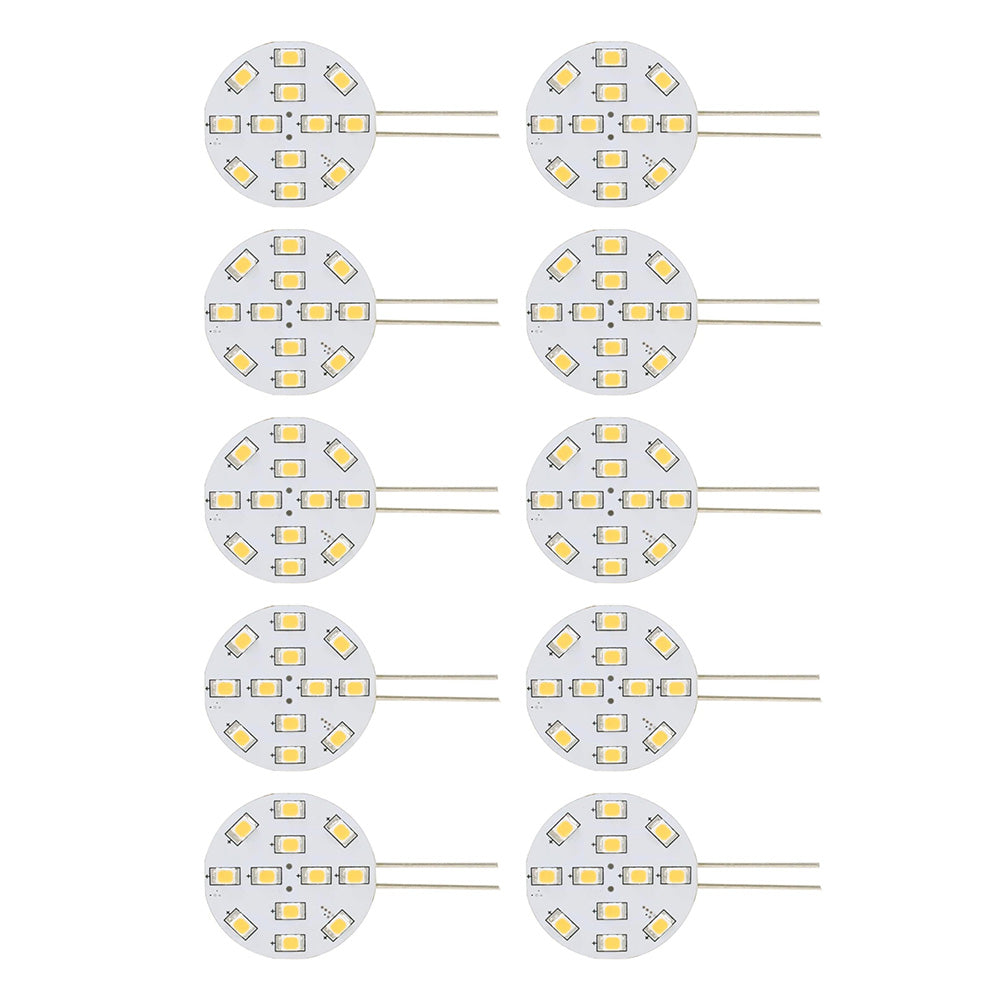 Scandvik 41167 Bulb Warm White - 10-Pack of G4 Bi-Pin LED Lights