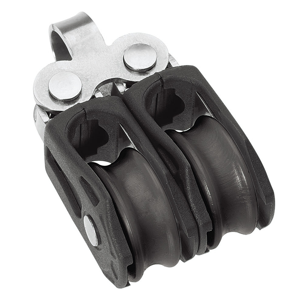 Barton Marine N00210 Size 0 20mm Plain Bearing Pulley Block Double Fixed Eye