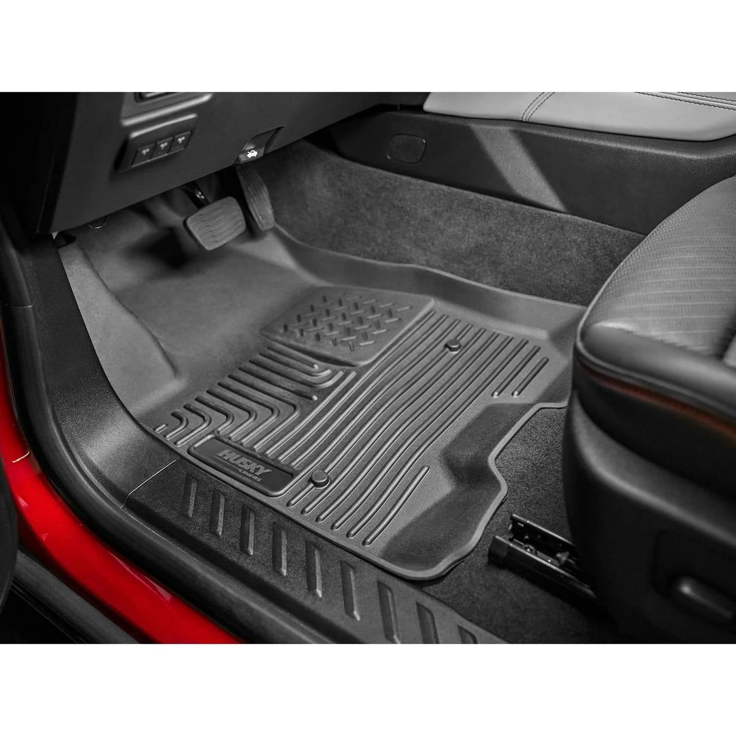 Husky Liners 94141 Front and Second Row Floor Liners for 2022 Rivian R1T in Black