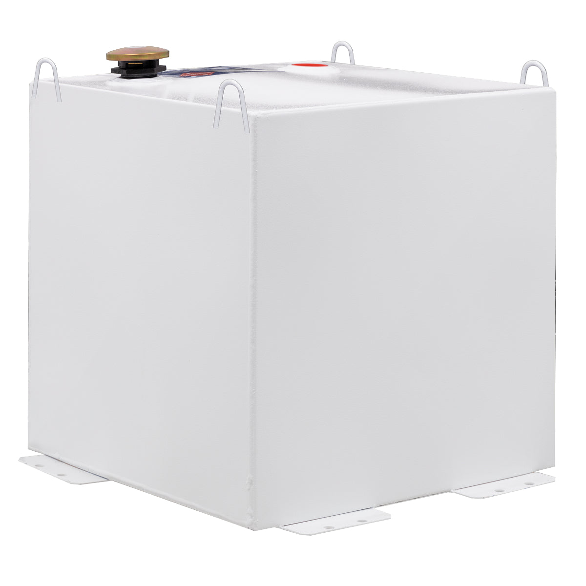 Better Built 50 Gallon White Steel Square Transfer Tank - Durable Fuel and Liquid Storage Solution