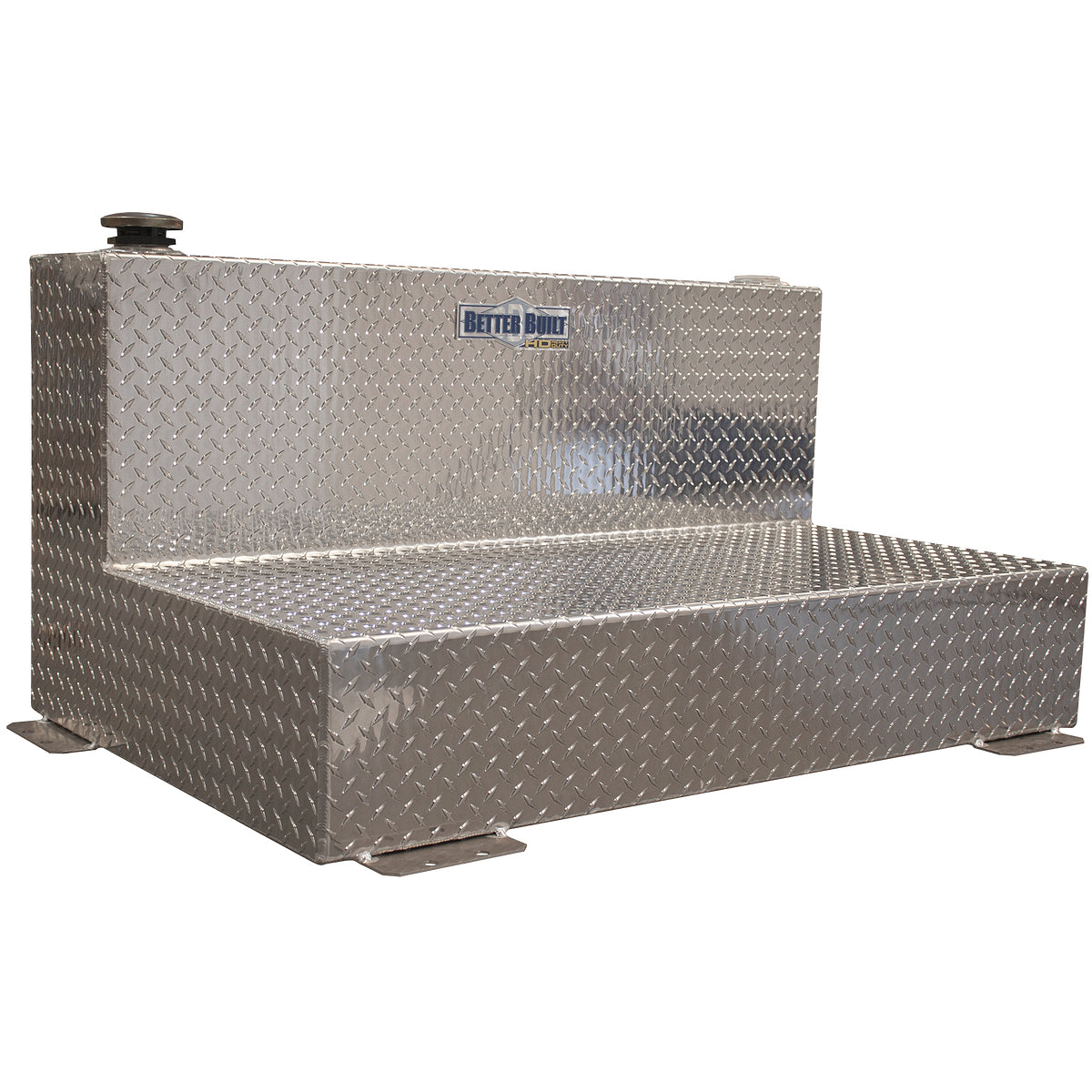 Better Built Aluminum Transfer Tank 75 Gallon L Tank (Short) - Durable Truck Bed Storage Solution