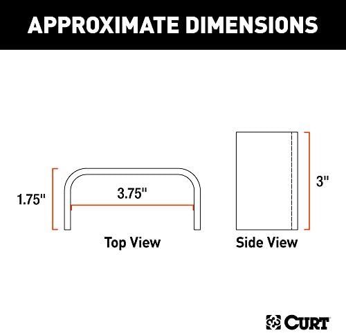 Curt Manufacturing Weld On Anchor 1 5/8 in x 3 1/2 in - Durable Trailer Hitch Accessory