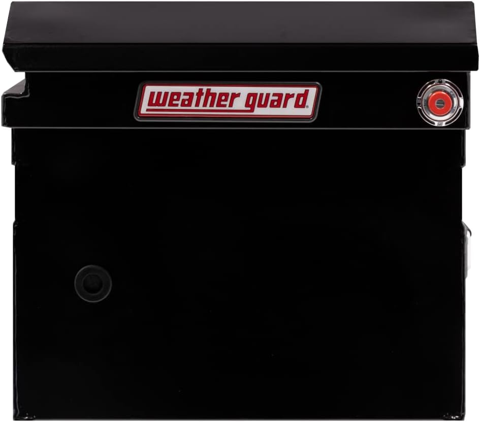 Weather Guard 120 - 5 - 03 Saddle Truck Tool Box – Steel, Gloss Black – - Autosphere