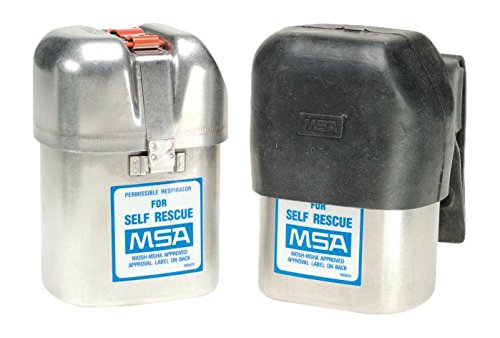 MSA 455299 W65 Mouthbit Self-Rescuer Escape Air Purifying Respirator with Belt-Loop