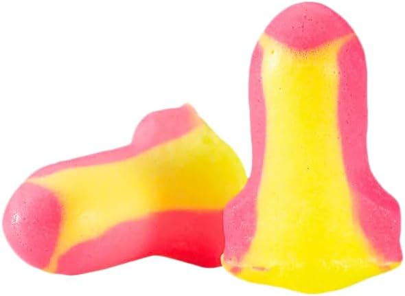 Honeywell Howard Leight LL-30 Laser Lite Corded Earplugs – 32 NRR, Disposable, Magenta/Yellow
