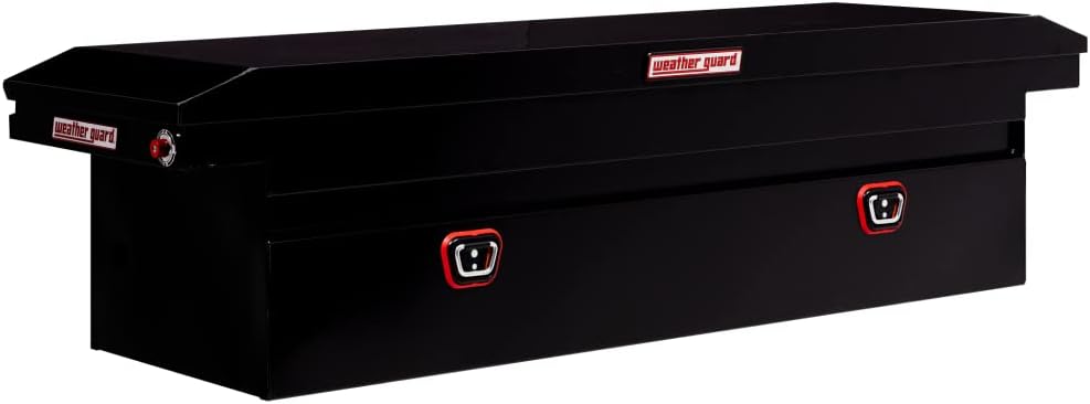 Weather Guard 120 - 5 - 03 Saddle Truck Tool Box – Steel, Gloss Black – - Autosphere