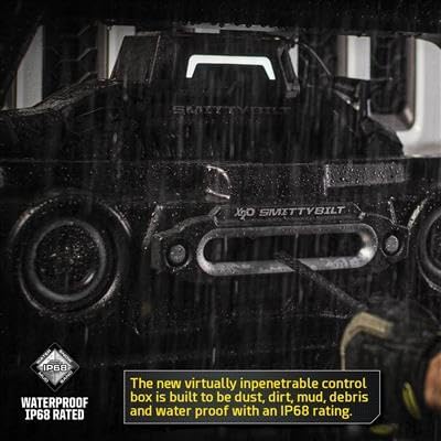 Smittybilt 98812 X20 Gen3 12K Winch with Synthetic Rope - Waterproof IP68 Rating - Autosphere