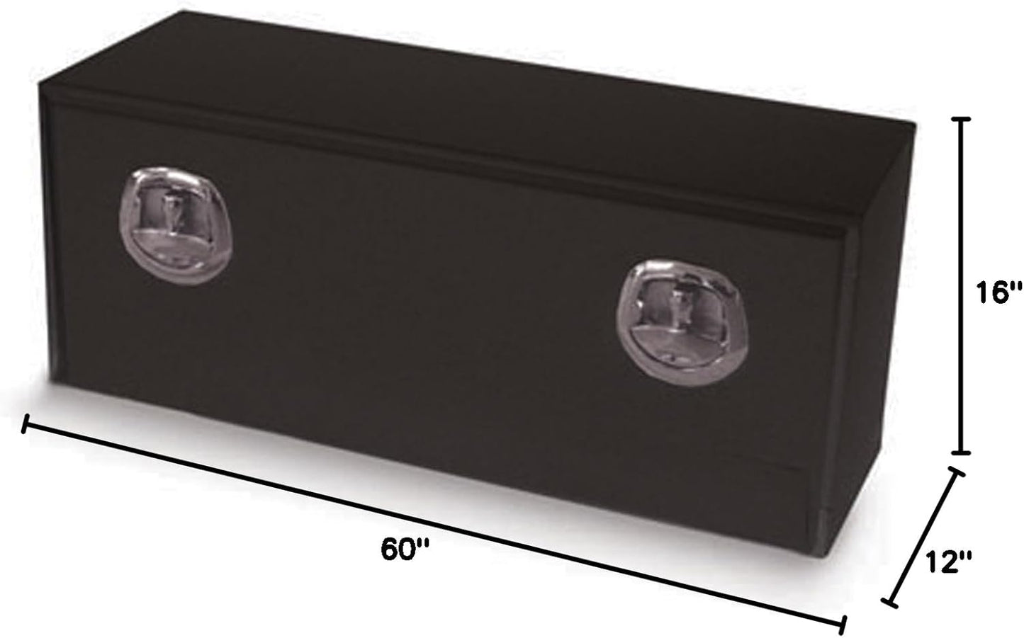 Better Built Top Mount Black Steel Truck Tool Box - 60 Inch Length, Single Door 64210121