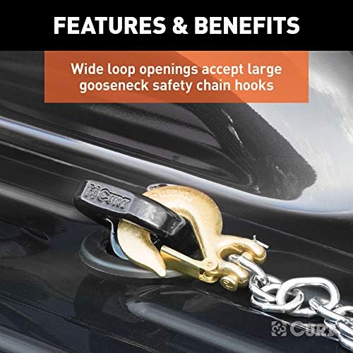 Curt Manufacturing 60698 Ram 2500/3500 5th Wheel Prep Kit with Safety Chain Anchors