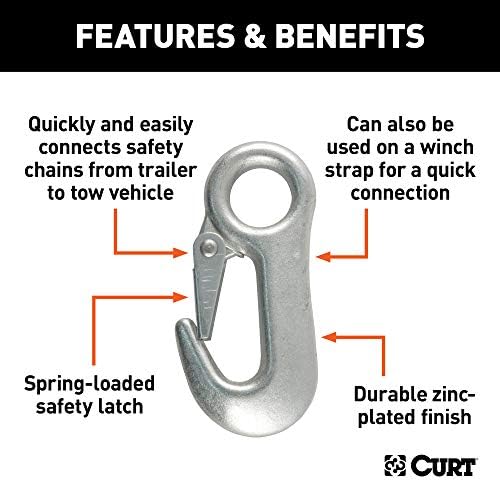 Curt Manufacturing Snap Hook with 5/8 Inch Eye - Part Number 81360