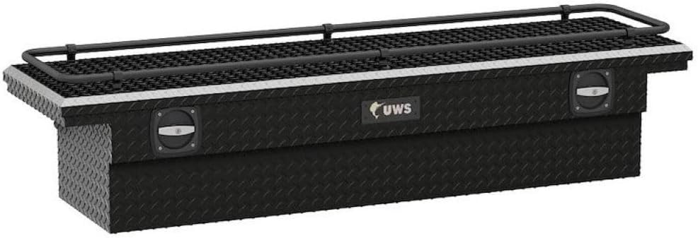 UWS/United Welding Services Secure Lock Low Profile 72-Inch Toolbox in Black (Part Number: SL-72-LP-BLK)