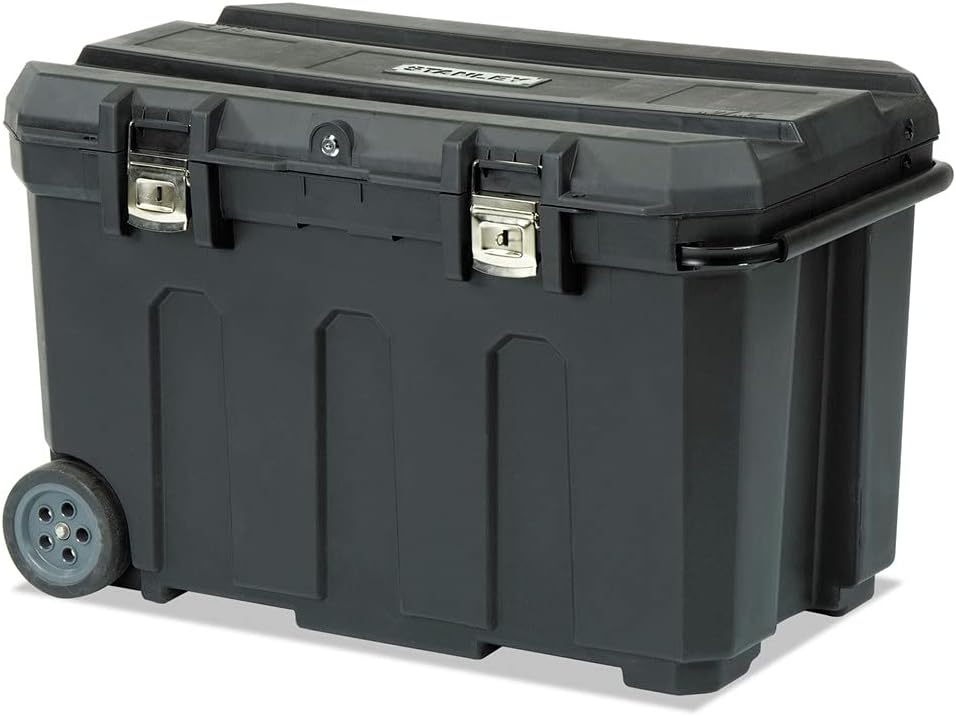 STANLEY 50-Gallon Mobile Tool Chest – Heavy-Duty Rolling Tool Box with Lock & Handle | Model 037025H