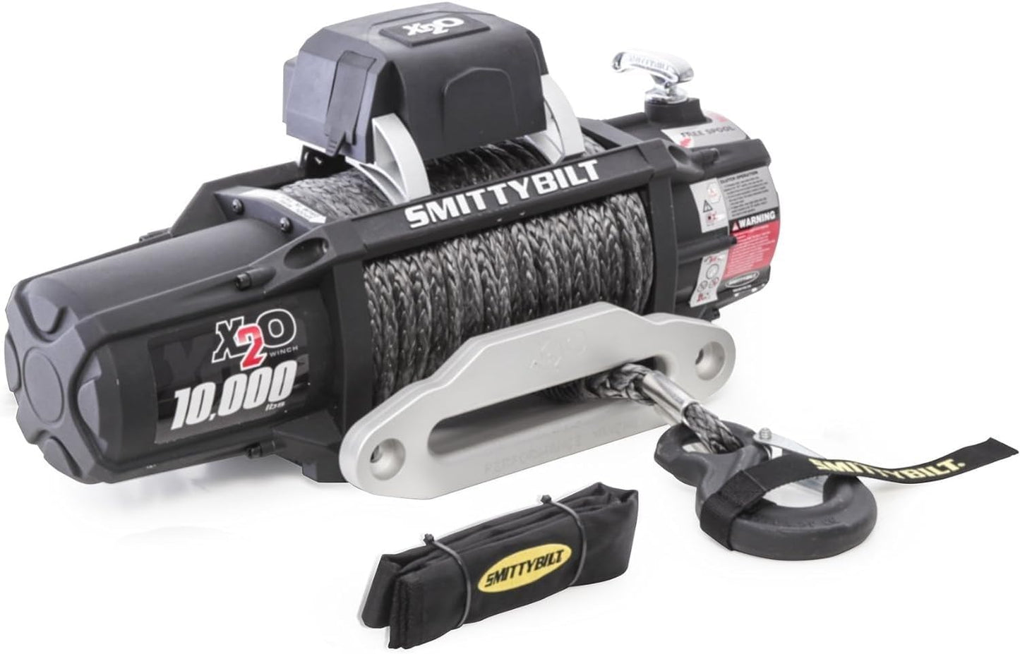 Smittybilt 98510 X2 O 10 Comp Gen2 10K Waterproof Wireless Winch with Synthetic Rope & Aluminum Fairlead - Autosphere
