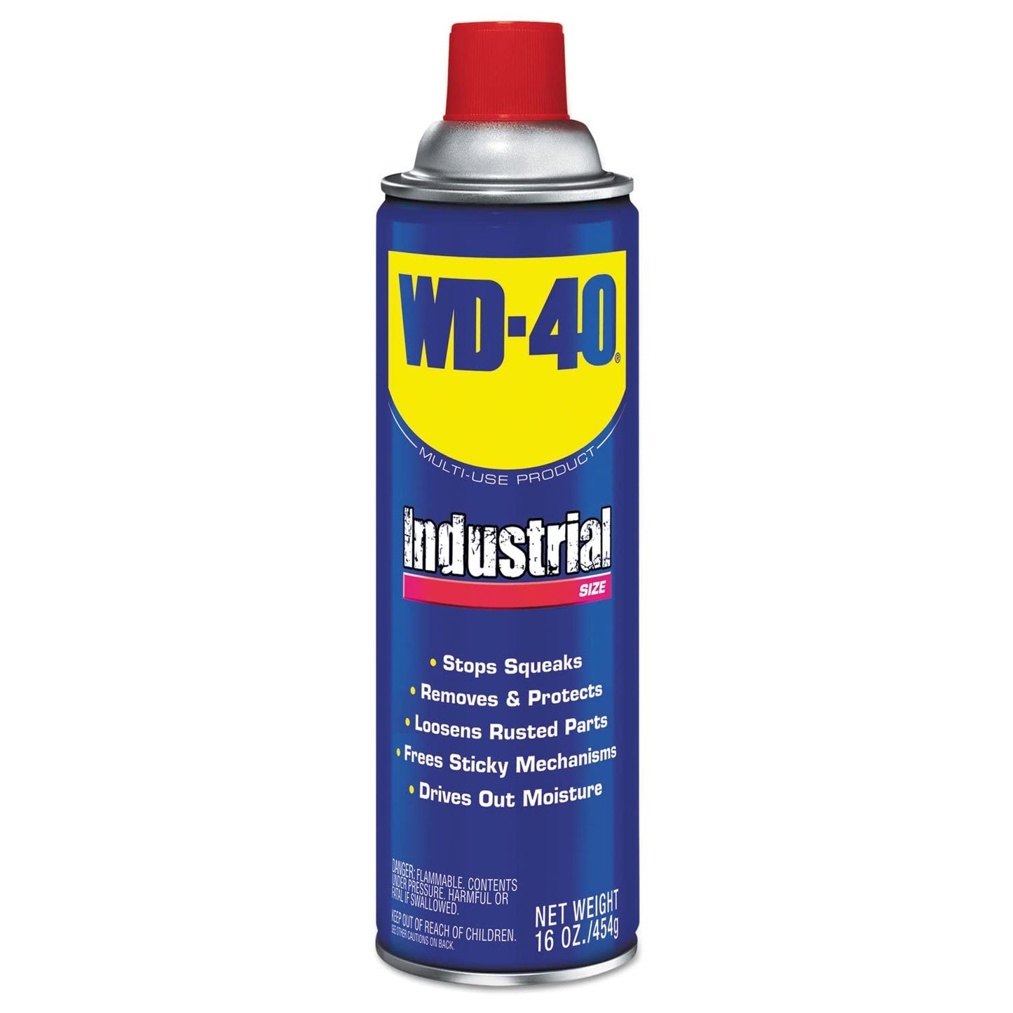 WD-40 490088 Industrial Lubricant - 16 oz. Can (Pack of 12) | Heavy-Duty Multi-Purpose Formula