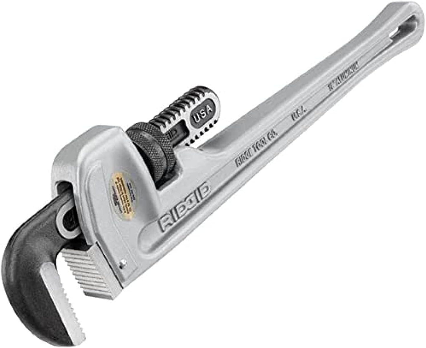 RIDGID 31100 Model 818 Aluminum Pipe Wrench – 18" Straight Plumbing Wrench, Lightweight Design