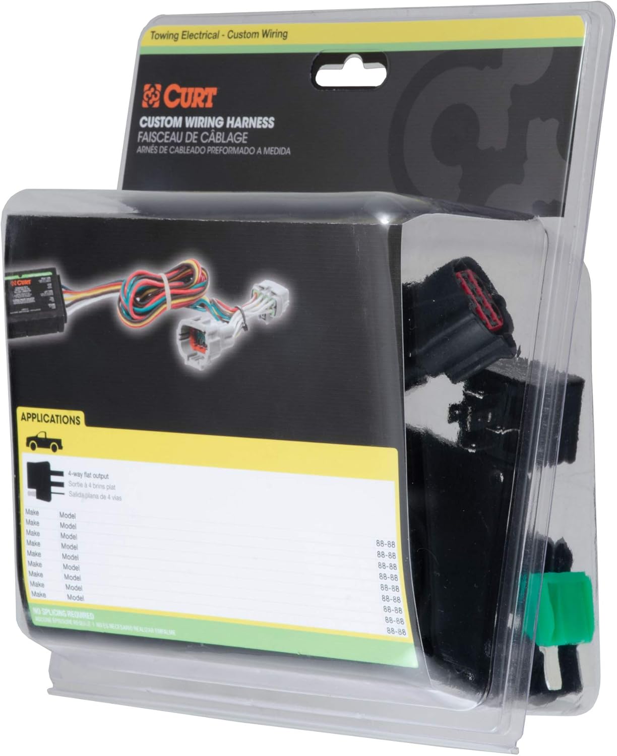 CURT 56431 7-Way Vehicle-to-Trailer Connector for Ford Ranger β RV Blade Socket Wiring Harness