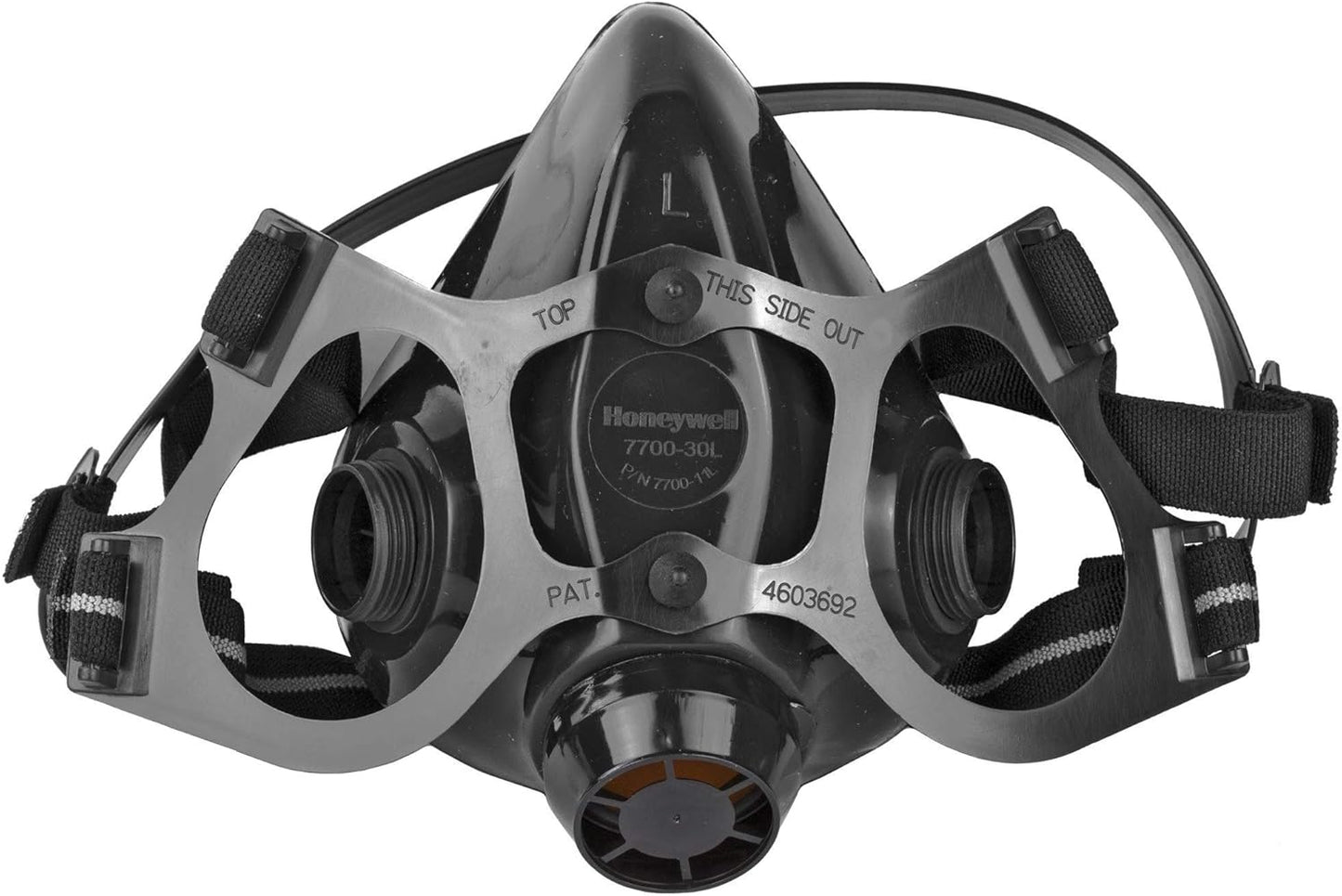 North Safety 770030M 7700 Series Half Mask Respirator – Medium, Silicone, Black (Model NSP770030M)
