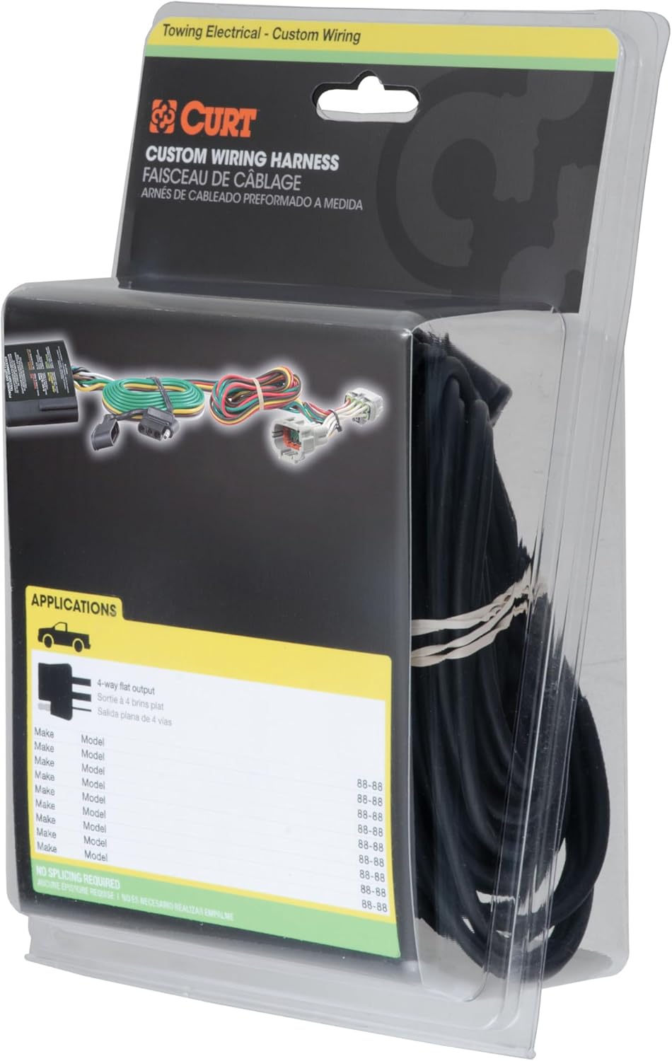 Curt Manufacturing 56527 Custom Vehicle-to-Trailer Wiring Harness for VW Golf R and GTI