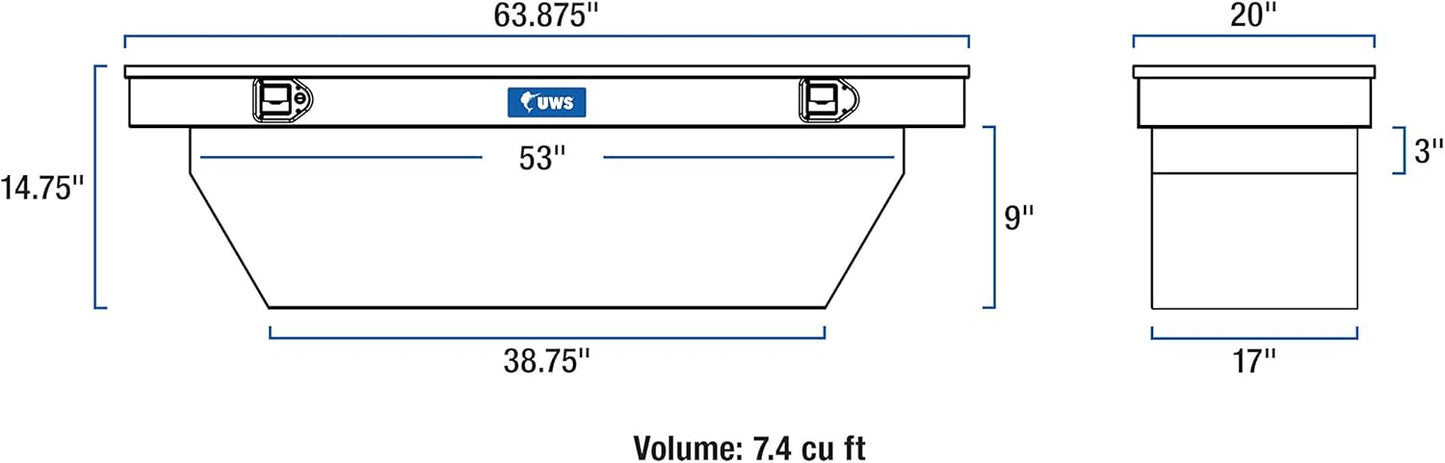 UWS United Welding Services Black 63 Single Lid Dakota Quad for Tacoma