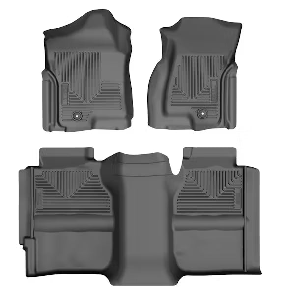 Husky Liner 93901 Silverado 1500 Extended Cab WeatherBeater Front & Second Row Floor Liners