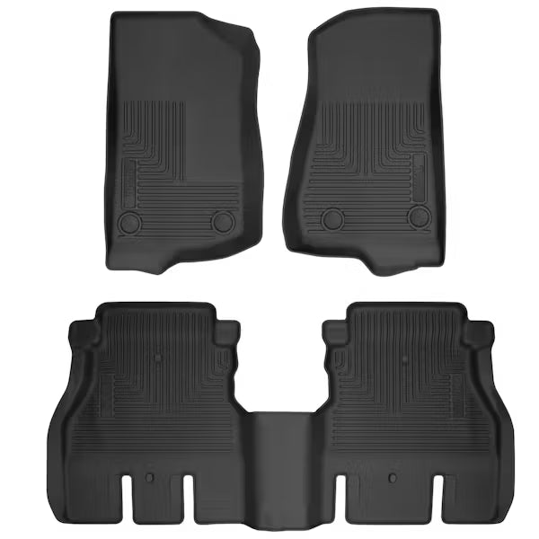 Husky Liner 93921 WeatherBeater Floor Liner for 2018 Jeep Wrangler (JL) Unlimited 4-Door – Black