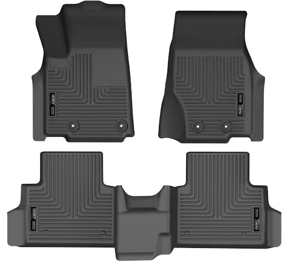 Husky Liner 95141 Front and Second Row Floor Liners for Jeep Grand Cherokee L, Black