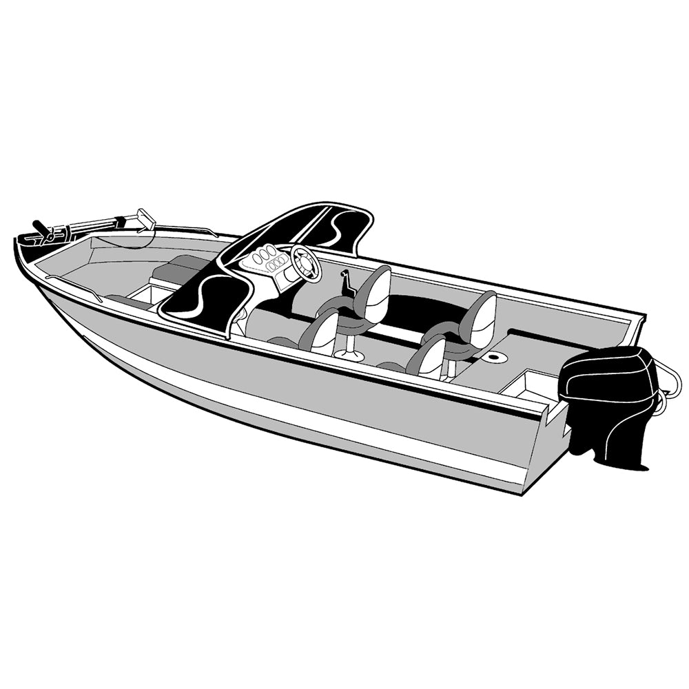 Carver by Covercraft 72318P-10 Performance Poly-Guard Wide Series Boat Cover for 18.5' Aluminum V-Hull Boats