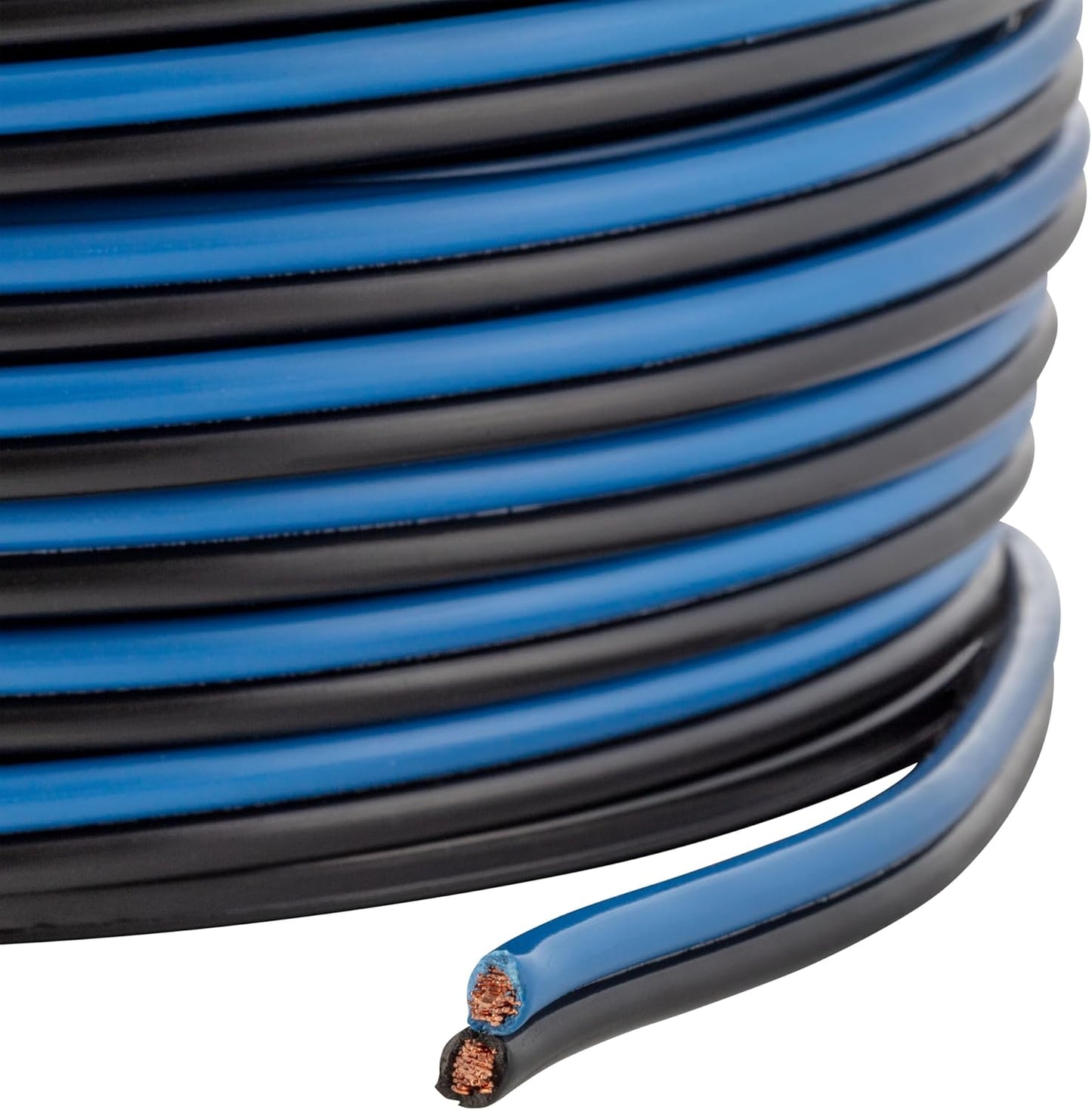 Curt Manufacturing 57033 Automotive Primary Wire, 250 ft, Black/Blue