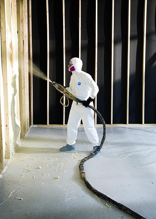 DuPont Tyvek® 400 Coveralls 2XL – White, Hood, Boots, Elastic Wrists & Ankles, Zipper Front with Storm Flap