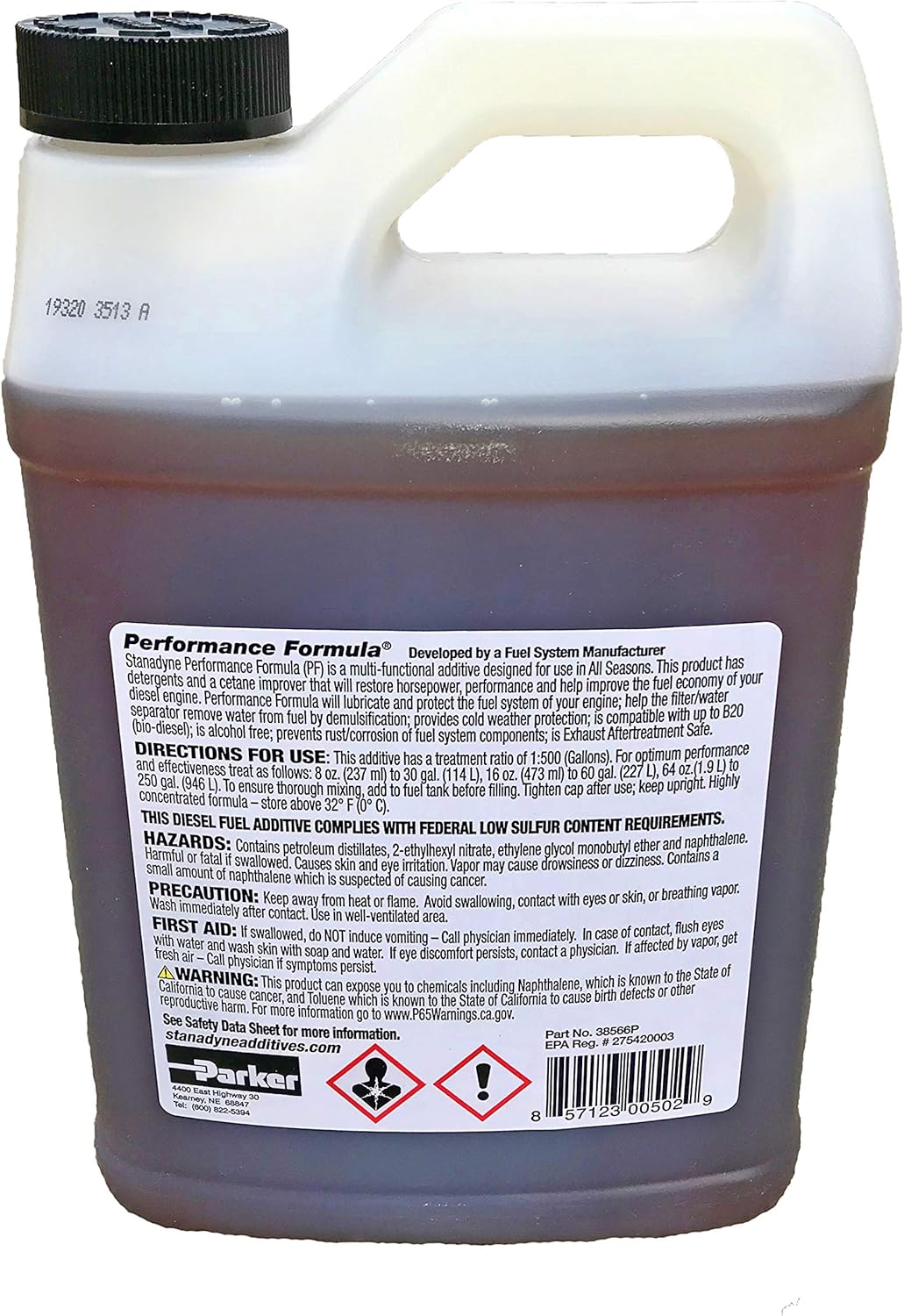 Stanadyne Performance Formula Diesel Fuel Additive 2 Pack of 1/2 Gallon Jugs - Part # 38566