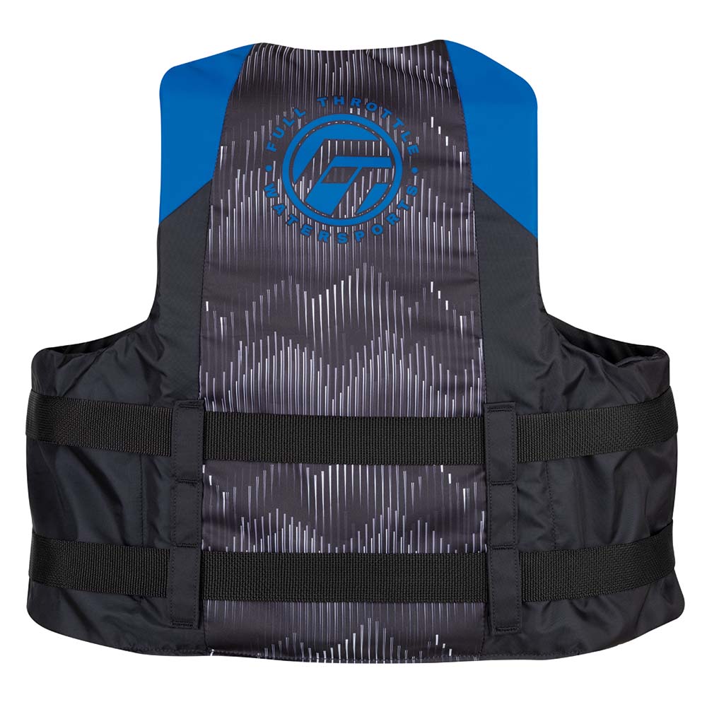 Full Throttle Adult Nylon Life Jacket - L/XL - Blue/Black - Part No. 112200-500-050-22