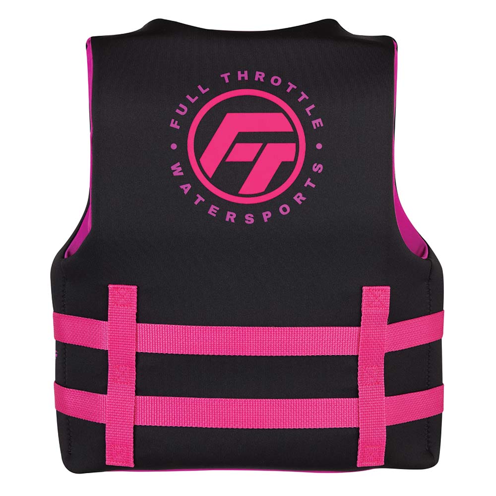 Full Throttle Youth Rapid-Dry Life Jacket - Pink/Black 142100-105-002-22