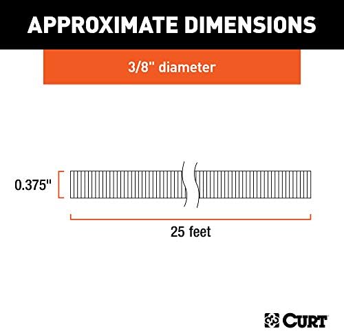 Curt Manufacturing 3/8 Inch x 25 Inch Convoluted Slit Loom (Packaged)