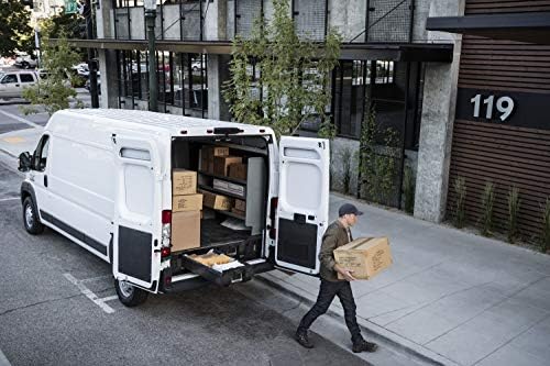 Decked LLC VNGM96EXSV65 96-Inch Cargo Van Storage System with Decked Out Package for Savanna Black Cargo Van