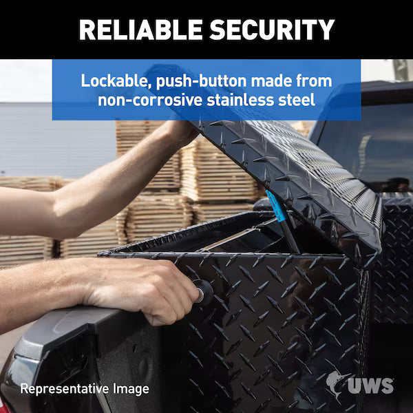 UWS EC30363-MK2 Matte Black 36" Aluminum Truck Side Tool Box with Legs