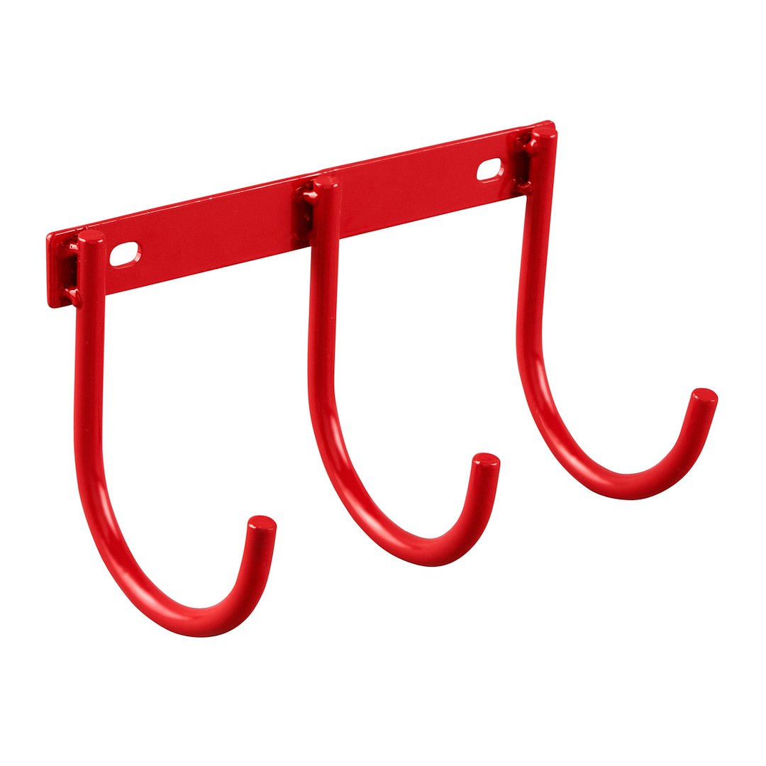 WeatherGuard 9893701 Red 3 Hook Accessory Rack