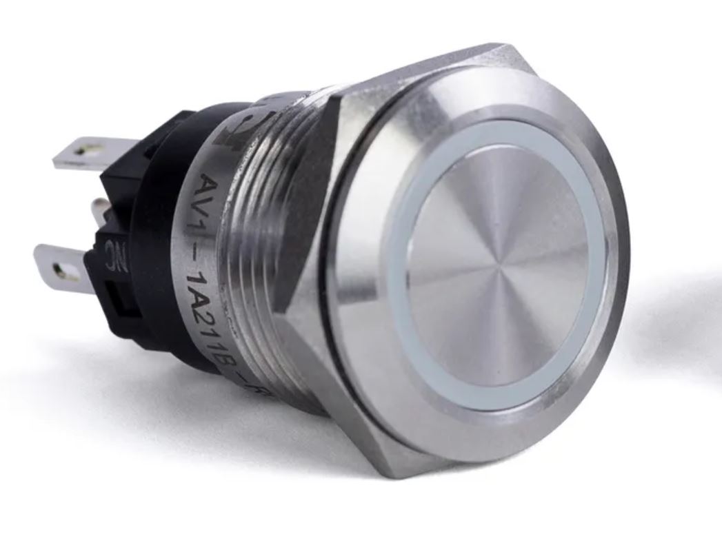 SIERRAMARINE AV10040R Push Button Switch with Red Halo