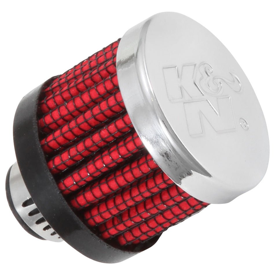 K&N Engineering 62-2470 Breather Vent - Clamp-On Round Design for 5/16 in OD Tube