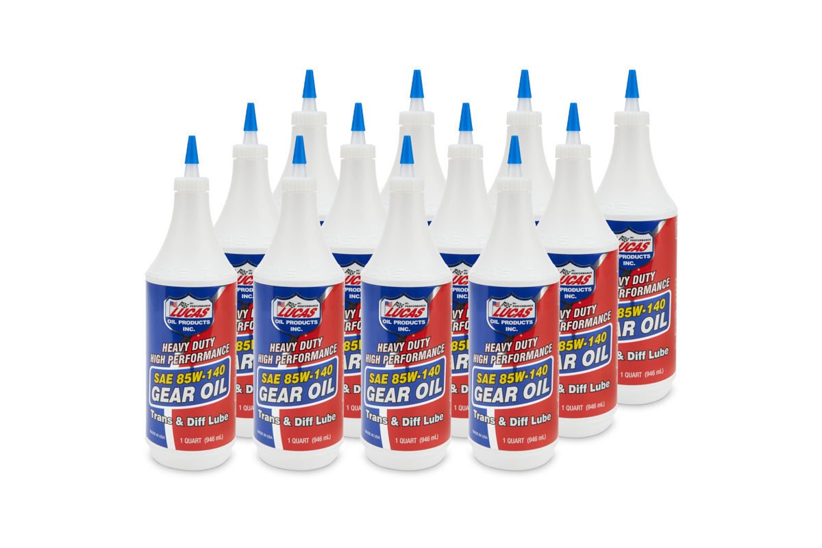 Lucas Oil 10042 85W140 Heavy Duty Gear Oil - 12 Pack