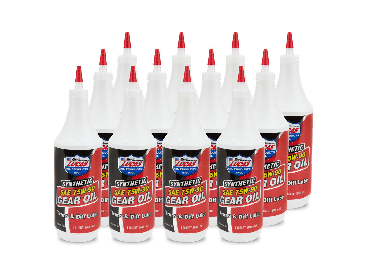 Lucas Oil 75W90 Trans/Diff Lube - 1 Quart Bottle (Case of 12) - Part Number 10047