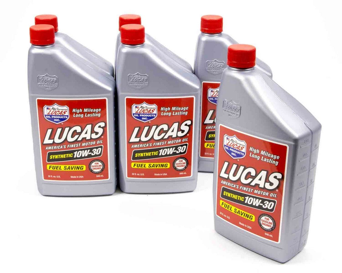 Lucas Oil Synthetic 10W30 Motor Oil Case/6 - Part Number 10050