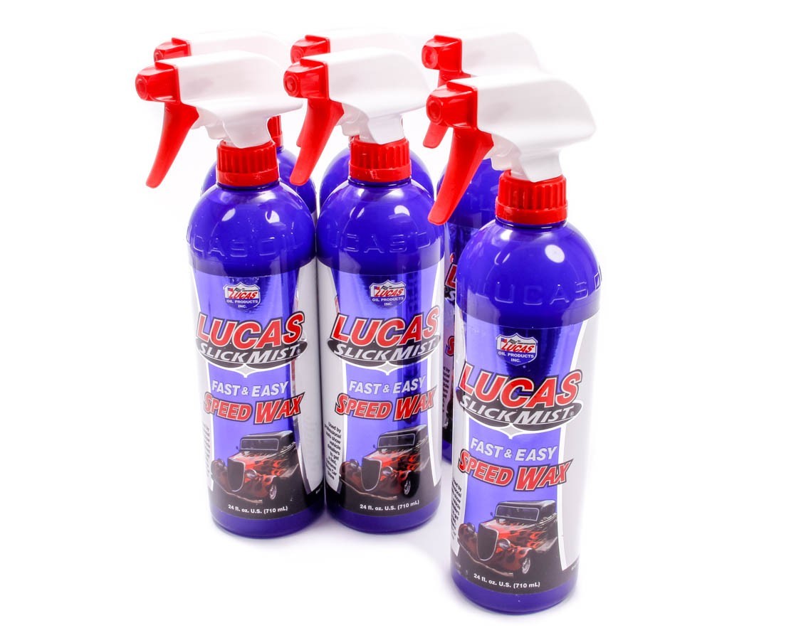 Lucas Oil Slick Mist Speed Wax Case 6x24oz - Ultimate Spray Wax Solution