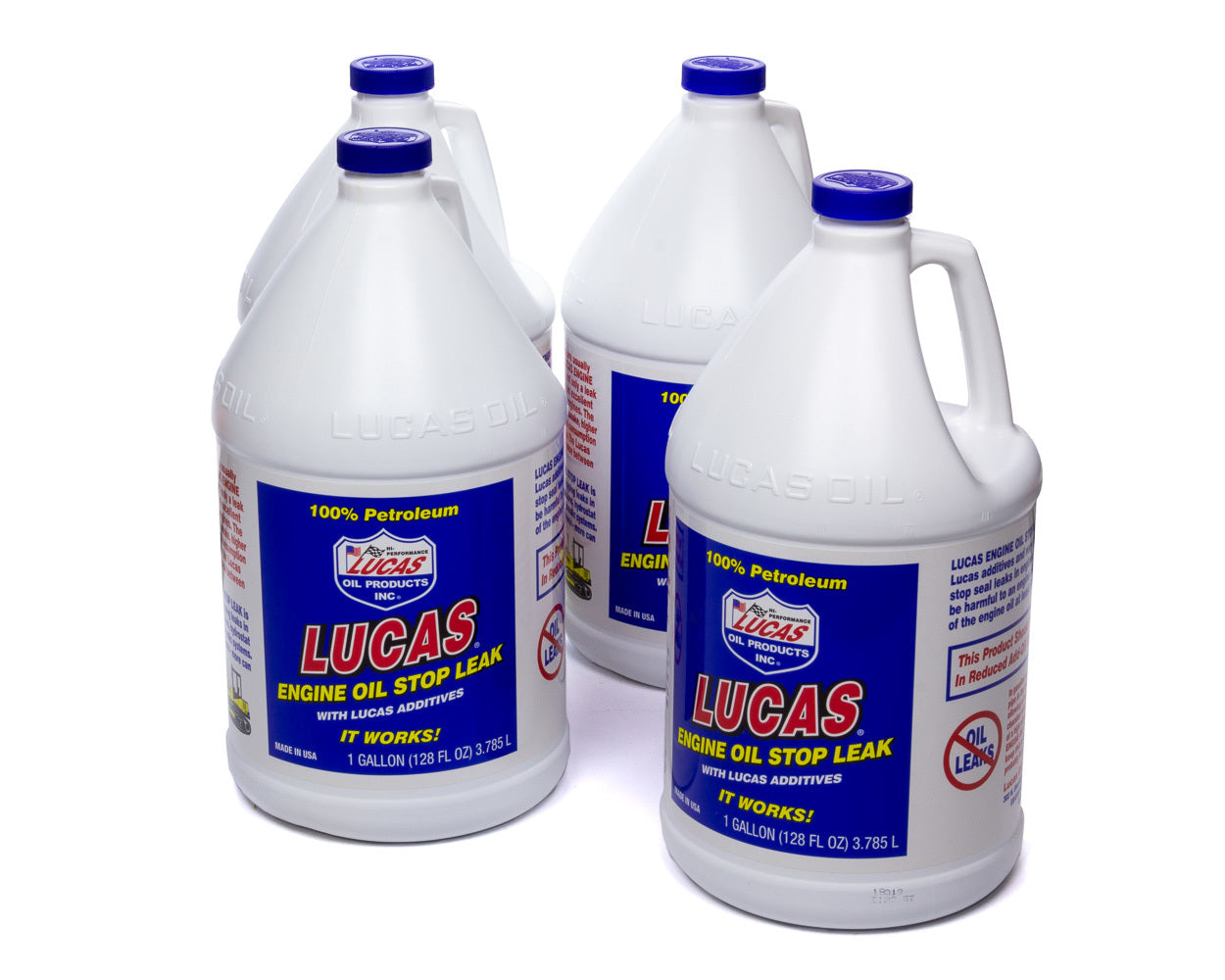 Lucas Oil 10279 Engine Oil Stop Leak Case - 4x1 Gallon Jugs